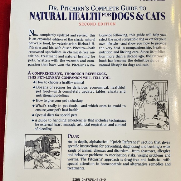 Book by Dr. Pitcairn complete guide to natural health for dogs and cats. - Picture 2 of 2
